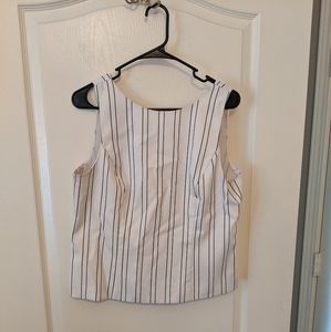 White House Black Market Pinstripe Blouse
